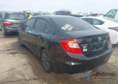 2012 Honda Civic Lx from USA, damaged, VIN 2HGFB2F53CH323401